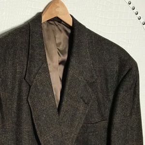 NWOT VTG HART SCHAFFNER & MARX BLAZER BROWN 46L